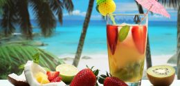 Bebidas refrescantes para o verão